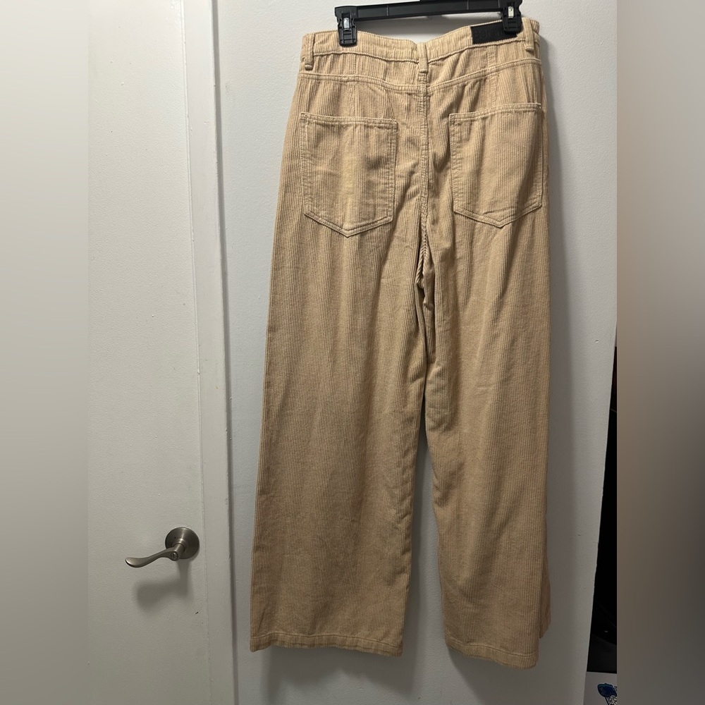 Bershka corduroy pants. Size 10. Tan. - Picture 2 of 3